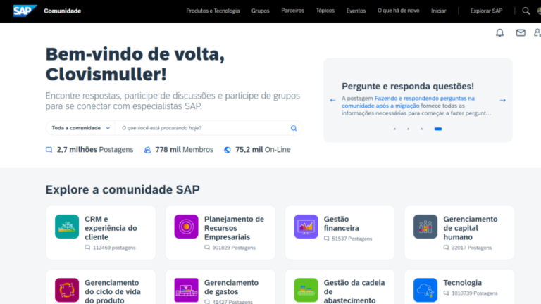 Como receber notificações por e-mail da comunidade SAP e Newsletters